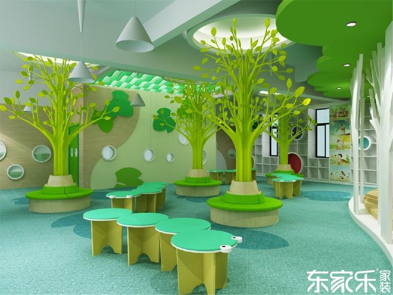 要想幼兒園裝修的像童話王國，長沙裝修公司提醒色彩這樣搭配就對(duì)了！
